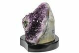 Tall, Amethyst Formation With Wood Base - Uruguay #121249-2